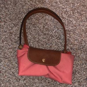 Longchamp coral purse